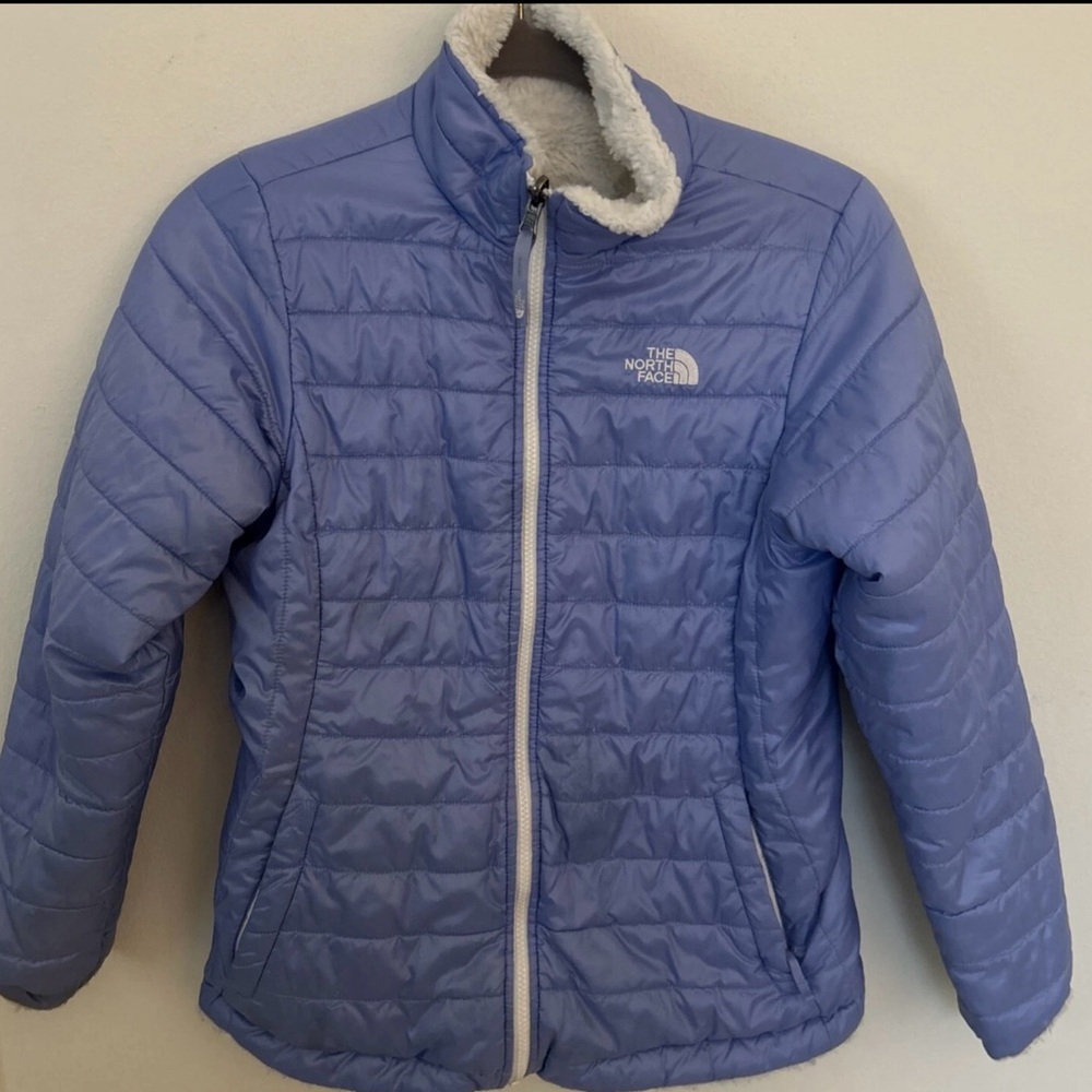 The North Face Reversible Coat Size XL Periwinkle/ White